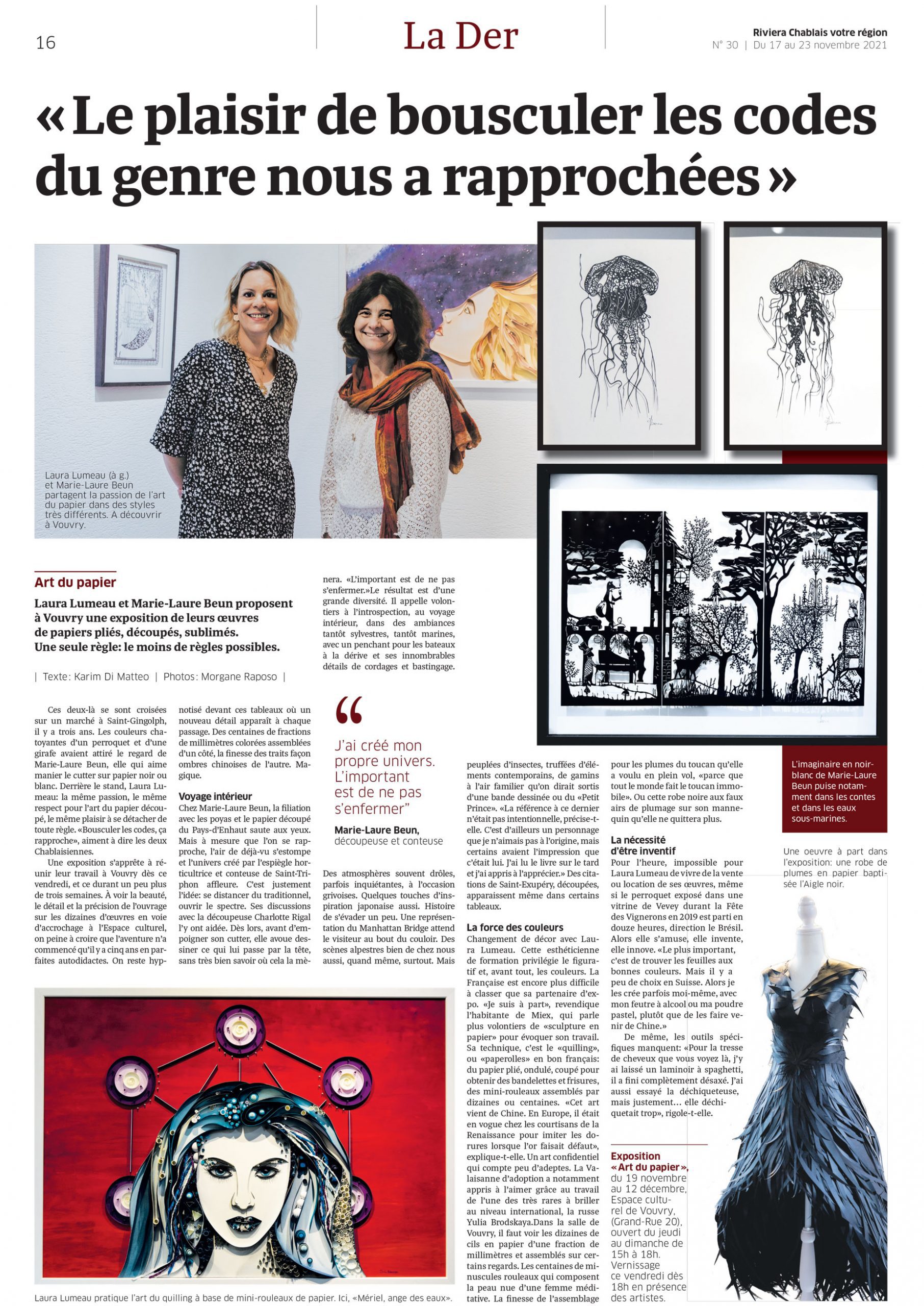 Article Riviera Chablais